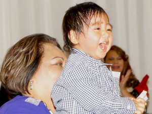 Prince Taufaʻahau Manumataongo enjoy the celebration with his kāinga